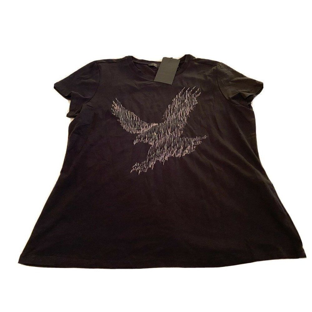 Harley Davidson Women Metallic Embroidered Tee T
